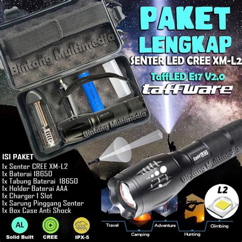 Jual Senter Led Cree E17 Terbaik 